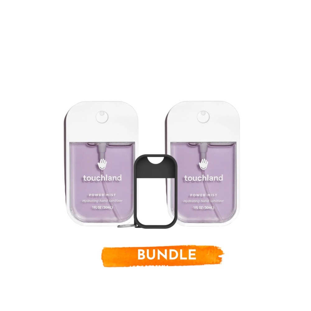 2 Touchland Power Mist Lavender 1fl oz with 1 case